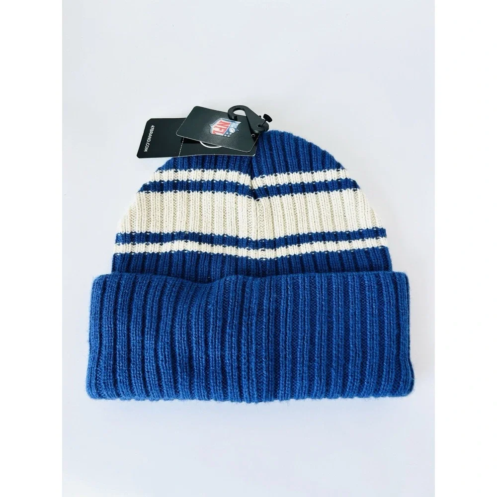 NY Giants  '47 Harbor Stripe Cuff Knit Beanie Winter Cap NEW With Tags New York‎